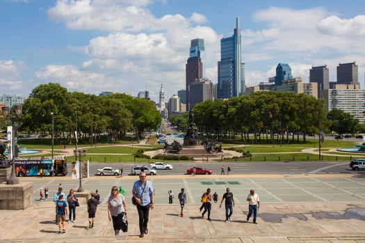 Philadelphia Skyline/Benjamin Franklin Parkway