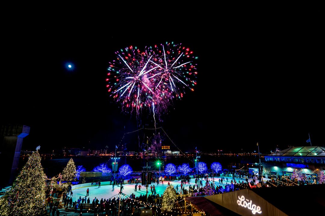 Rivers Casino New Year's Eve Fireworks on the Delaware River Waterfront