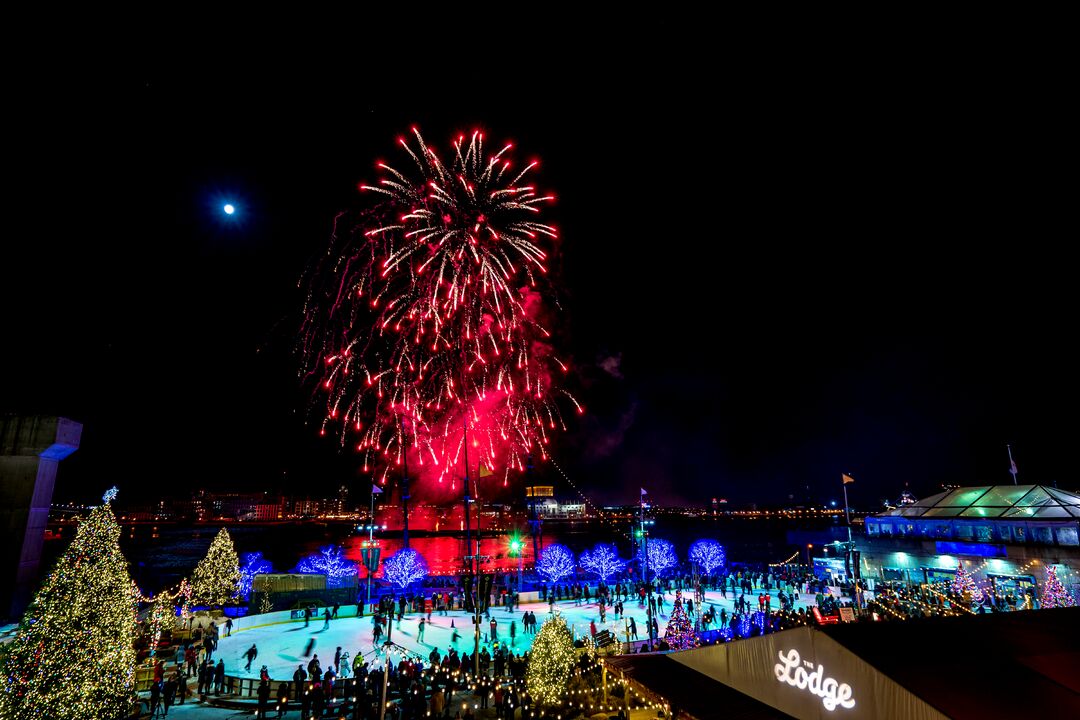 Rivers Casino New Year's Eve Fireworks on the Delaware River Waterfront