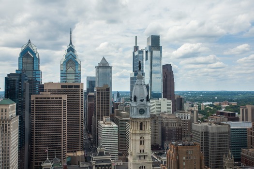 Philadelphia Skyline from Loews Hotel