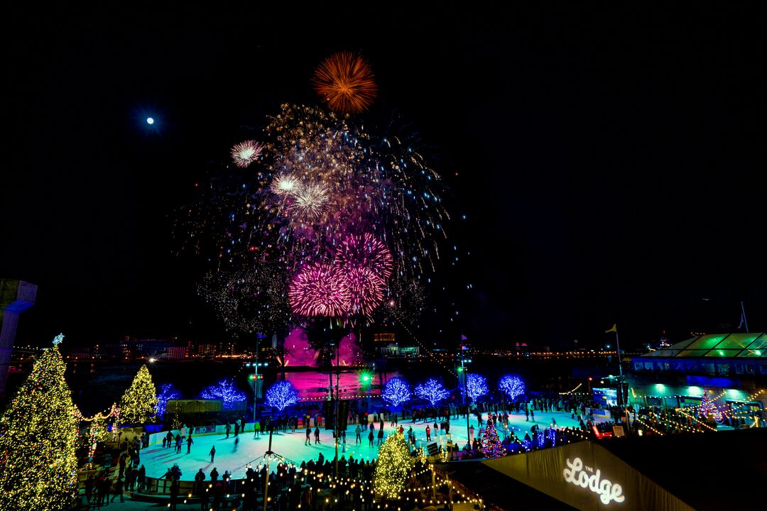 Rivers Casino New Year's Eve Fireworks on the Delaware River Waterfront