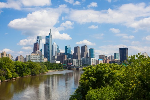 Philadelphia Skyline from Spring Garden Bridge