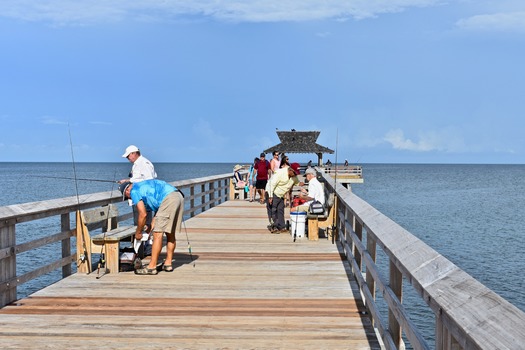 Fishing from Naples Pier