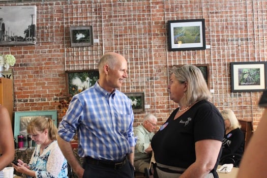 Govener Rick Scott at The Bistro