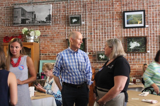 Govener Rick Scott at The Bistro
