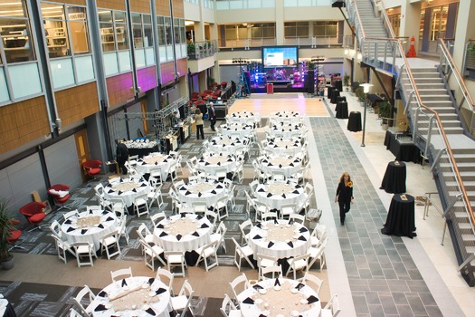 Biotech Place Atrium with Tables