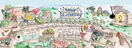 Brooksville Blueberry Festival Map
