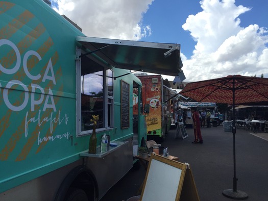 Food Trucks in Phoenix Public Market parking lot