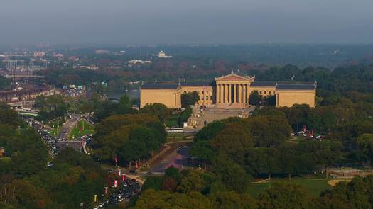 VP AERIAL_Art museum wide left to right