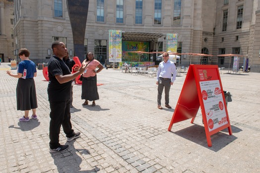 Homesick Philly Tour Woodrow Wilson Plaza