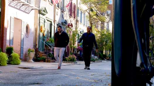 Fall Street Scene