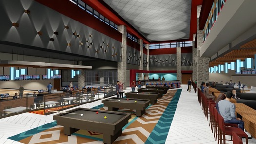 Wildhorse Resort & Casino Bowling Alley Design