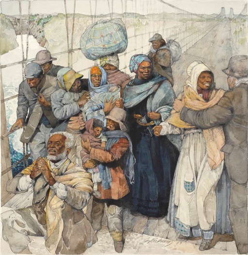"Escape from Slavery: The Underground Railroad," Jerry Pinkney, Woodmere Art Museum