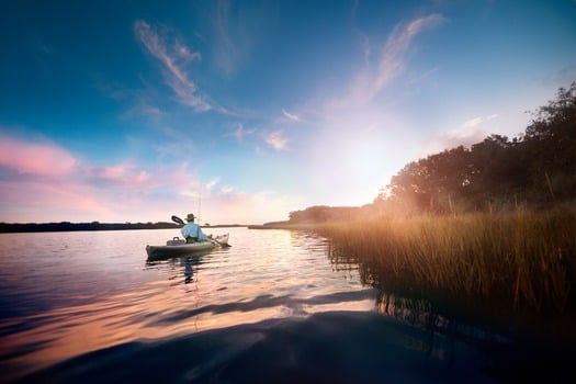 kayaking at the GTM Reserve