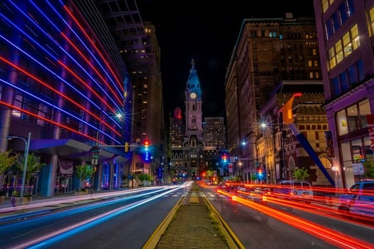North Broad Street by Night