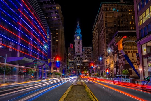 North Broad Street by Night