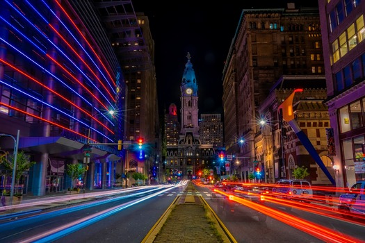 North Broad Street by Night