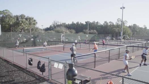 Pickleball - court - aerial - wide