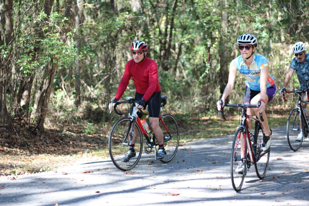 Bicyclists on Good Neighbor Trail, Florida's Adventure Coast