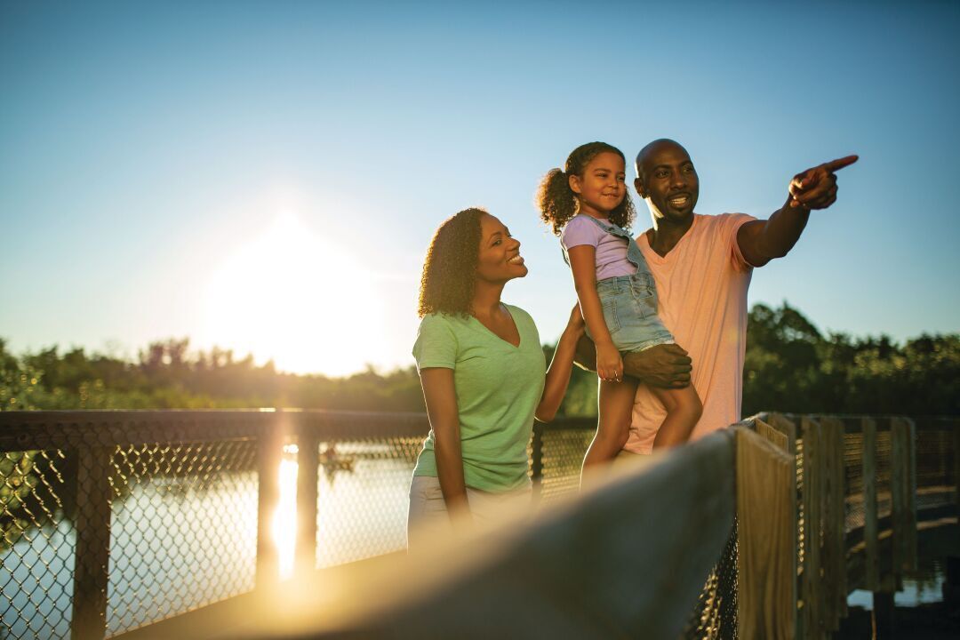 Family at Emerson Point Preserve
