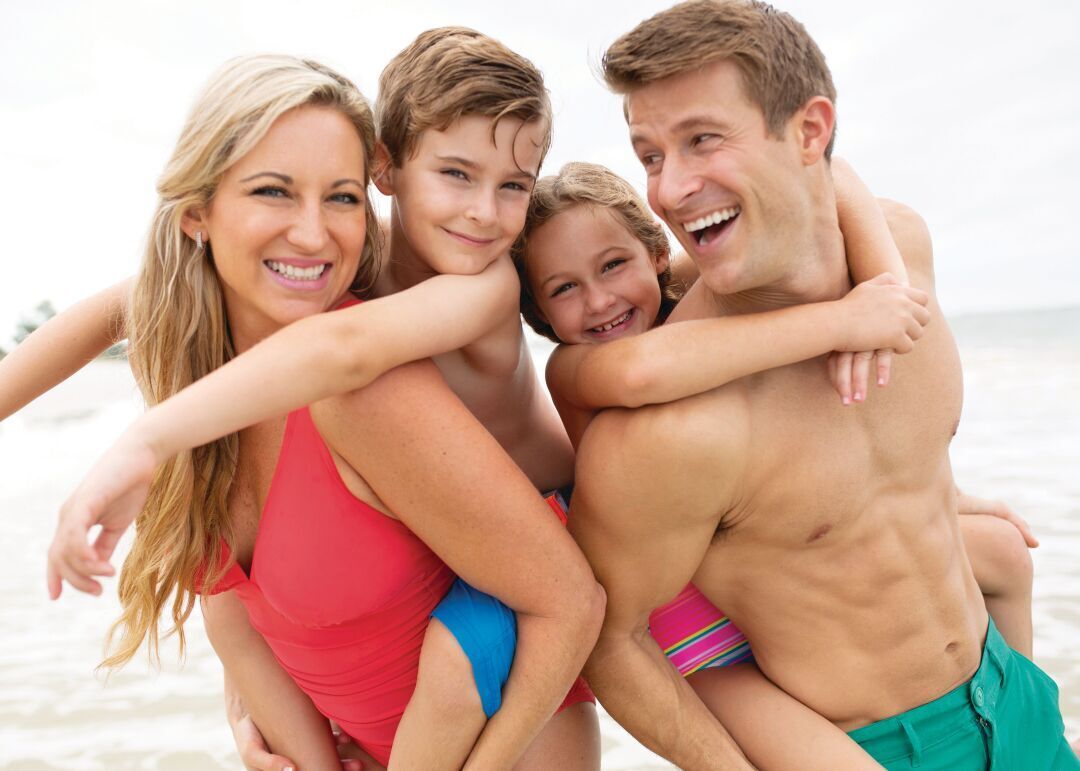 Beach Family - close
