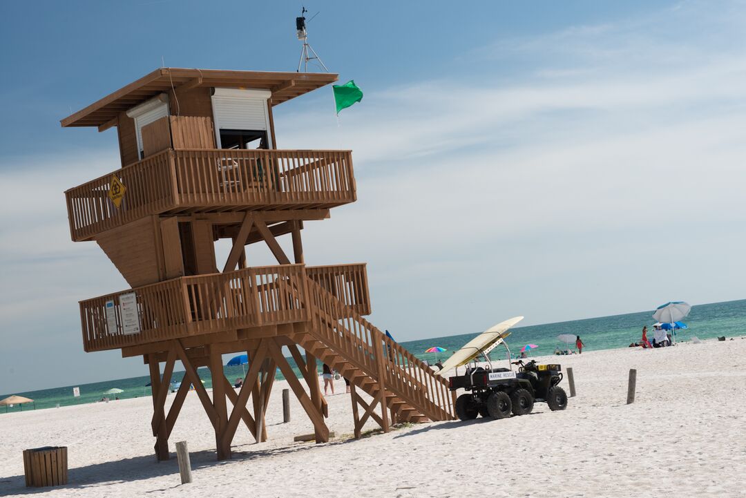 Lifeguard Stand at Manatee Beach