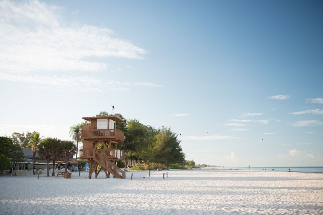 Lifeguard Stand at Manatee Beach