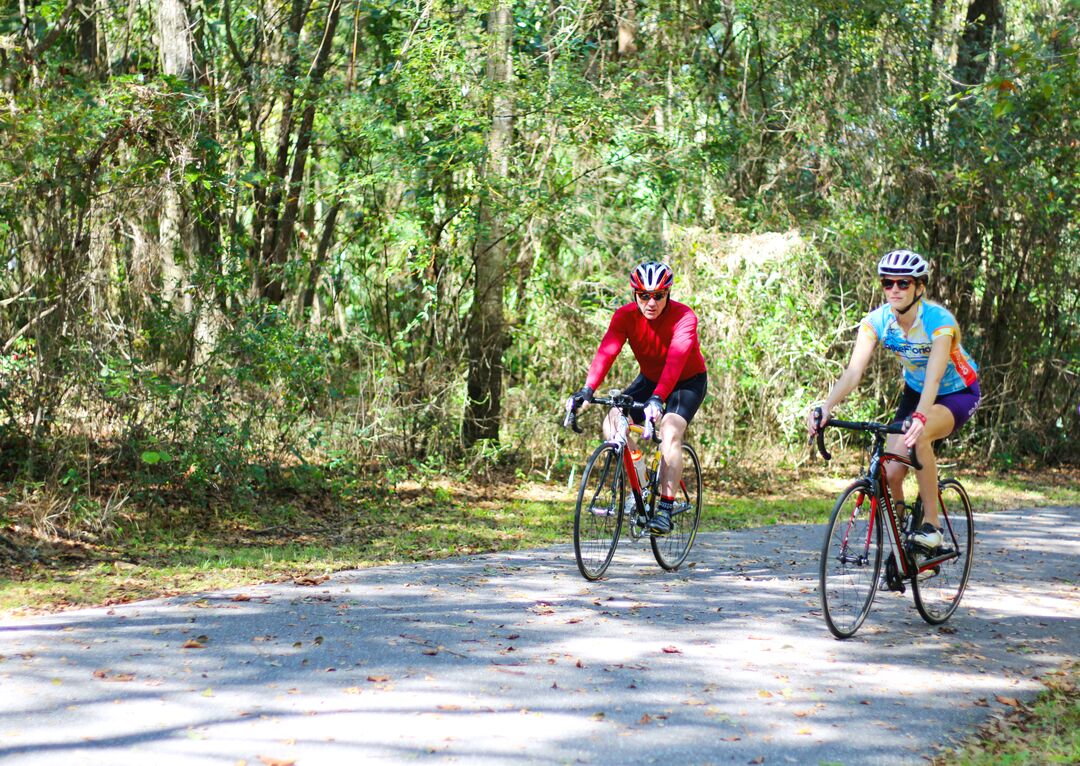 Cyclists on the Good Neighbor Trail, Florida's Adventure Coast