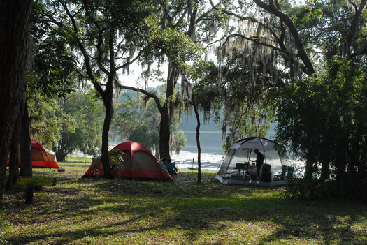 Tent Camping, Silver Lake Recreation Area, Brooksville