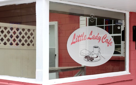 Little Lady Cafe Window Sign 2