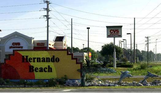 Hernando Beach Sign, Spring Hill