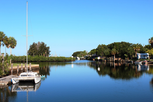 Gulf Canal from Bridge, Aripeka