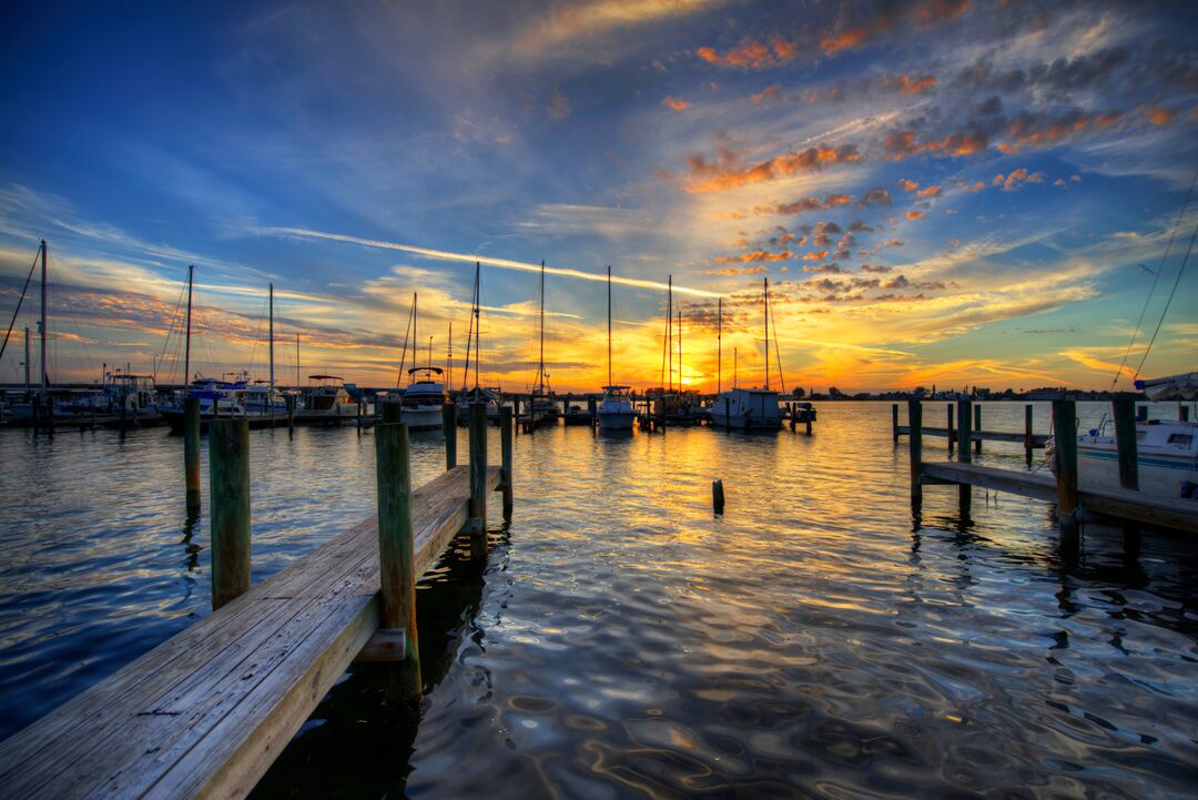 Cortez Fishing Village Sunset