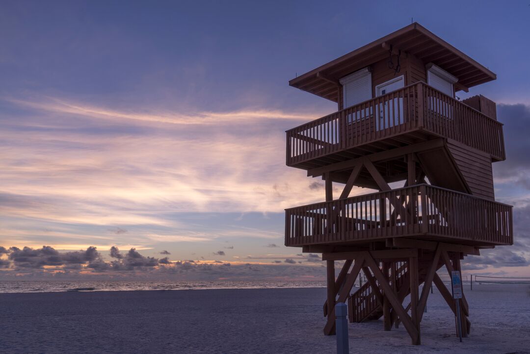 Lifeguard Stand at Manatee Beach