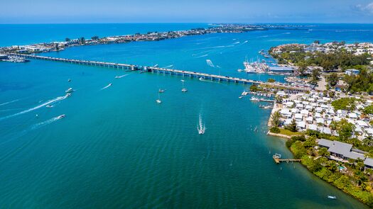 Cortez Bridge & Fishing Village Aerial