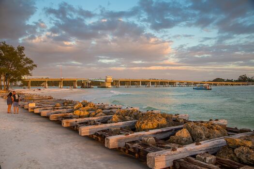 Rustic Pier at Coquina Beach