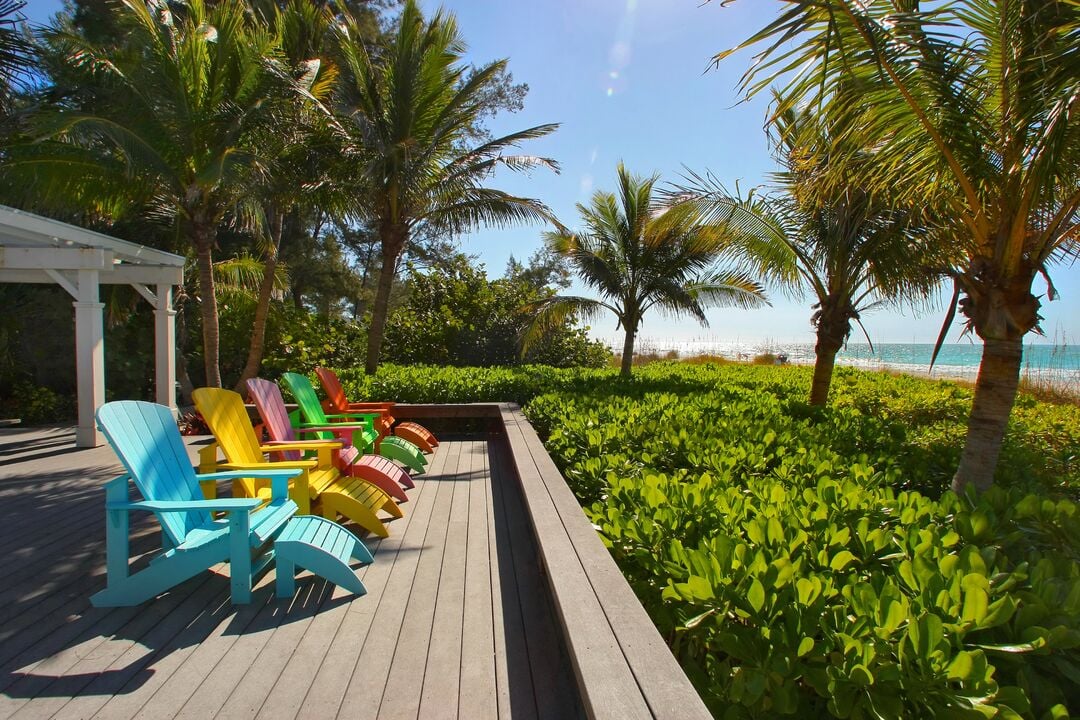 Colorful Chairs at the Beach