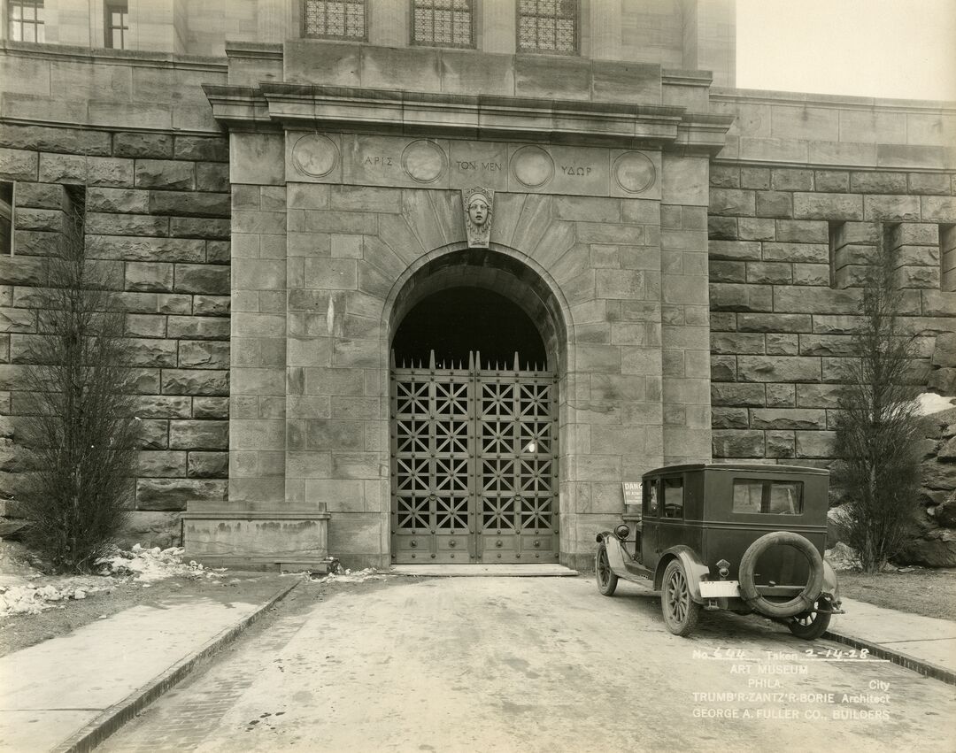 IMAGE 10 - The North Entrance completed - exterior view - February 14, 1928