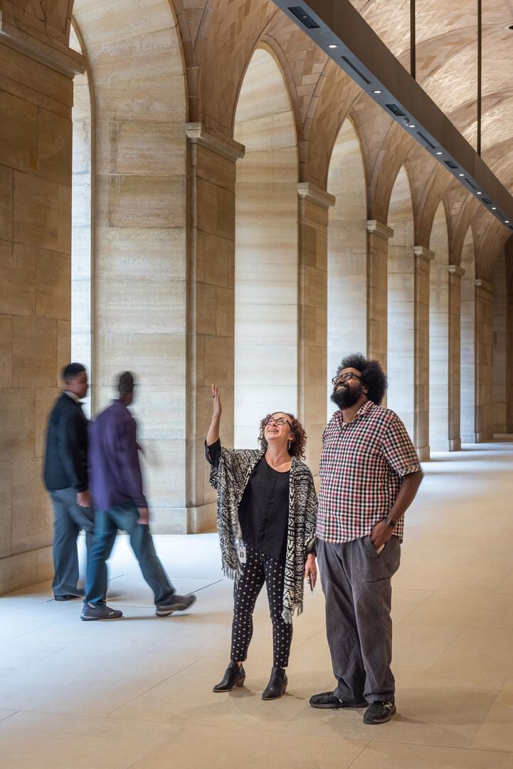 IMAGE 04 - Visitors admire the Vaulted Walkway