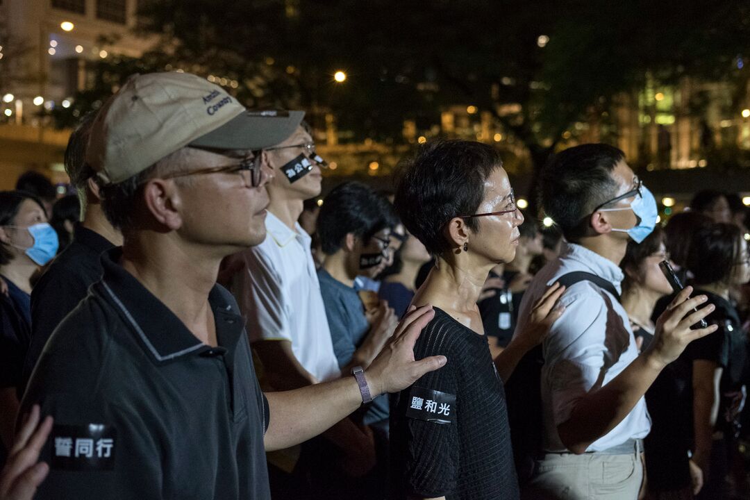 Christians in Hong Kong protests