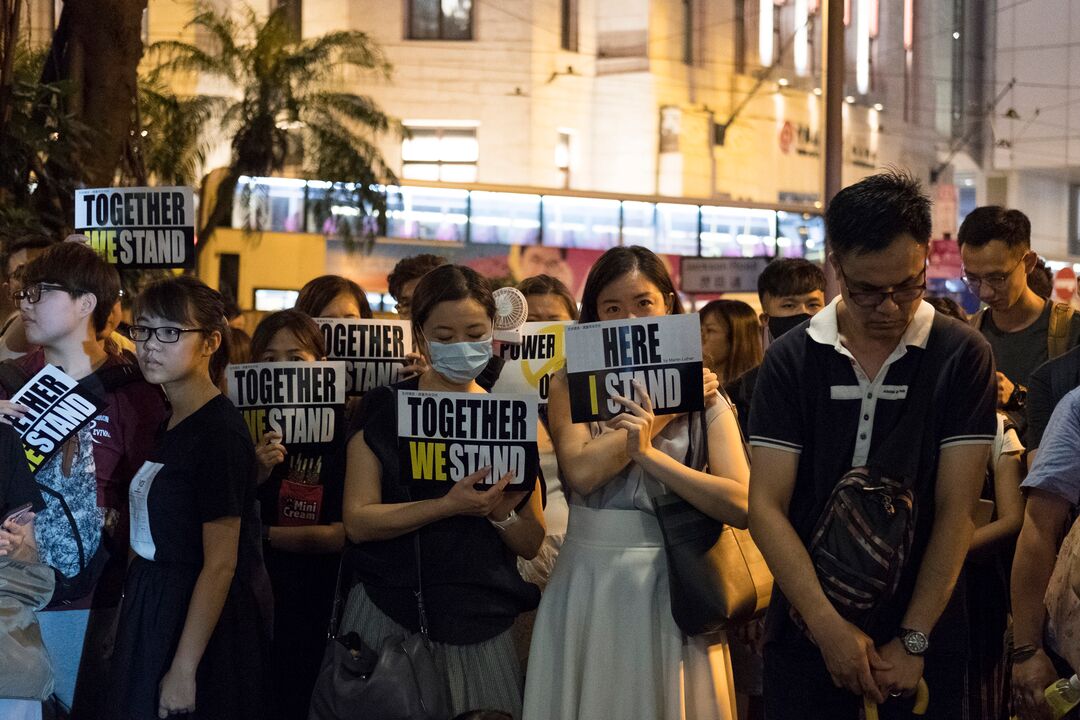 Christians in Hong Kong protests