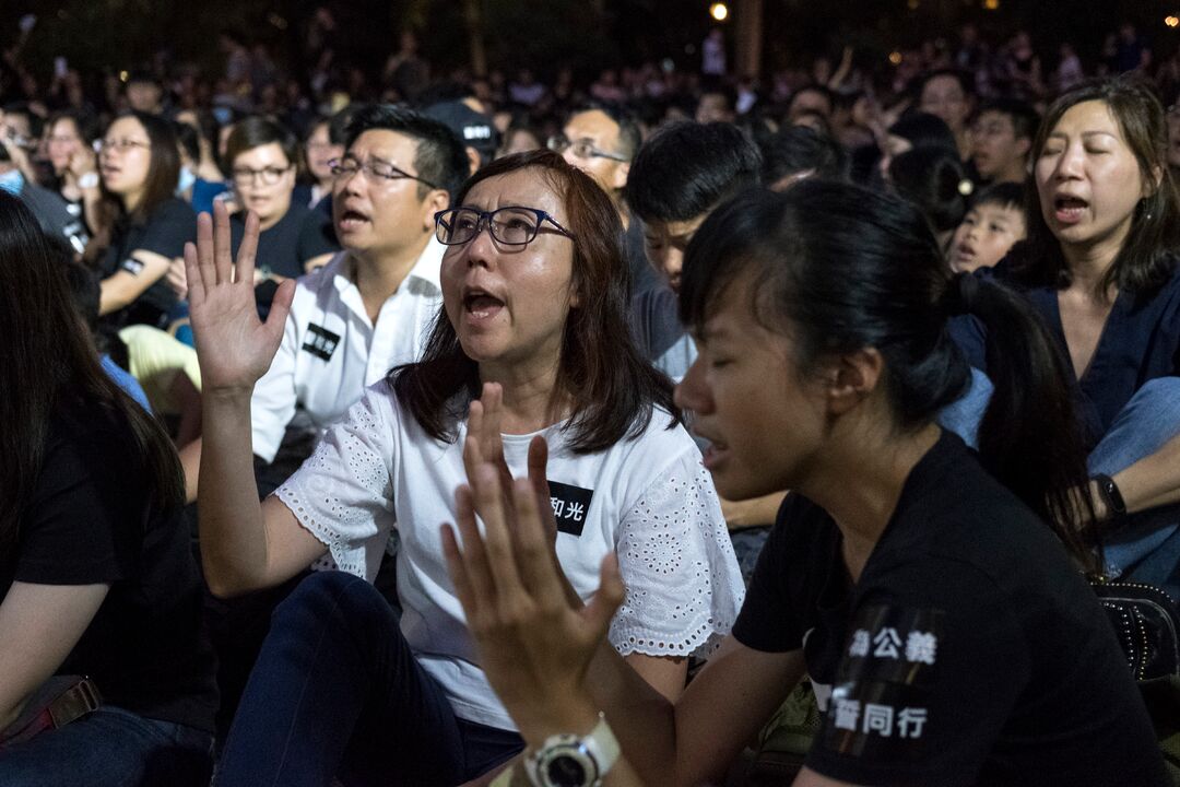Christians in Hong Kong protests