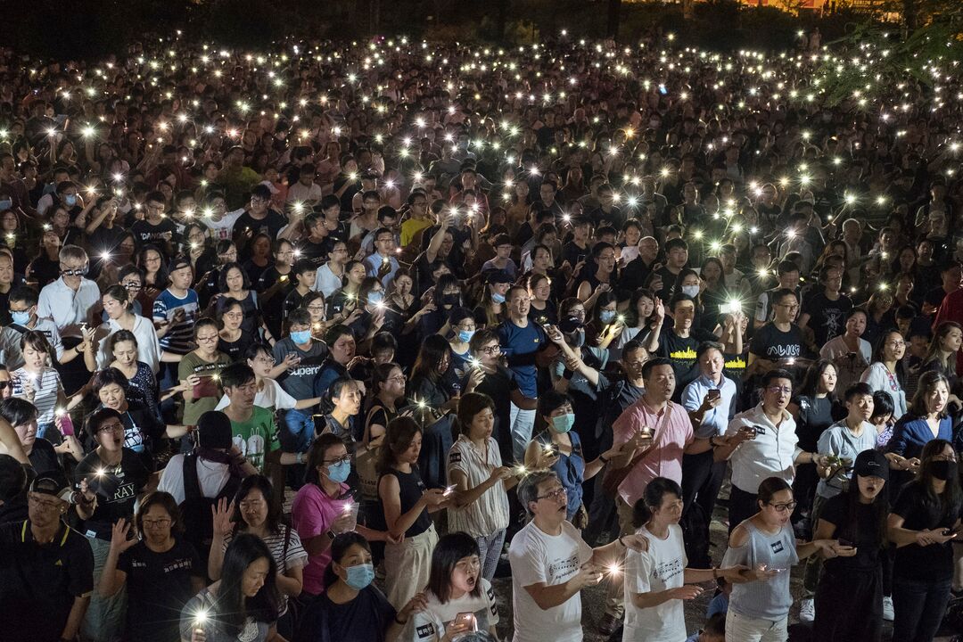 Christians in Hong Kong protests