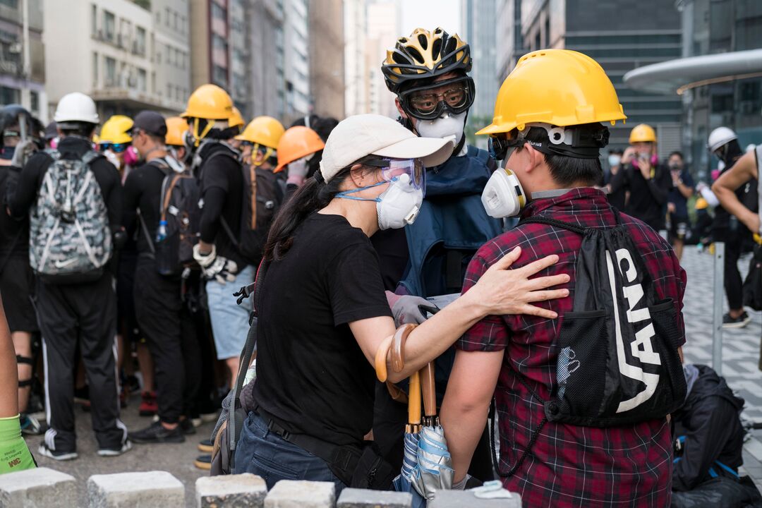 Christians in Hong Kong protests