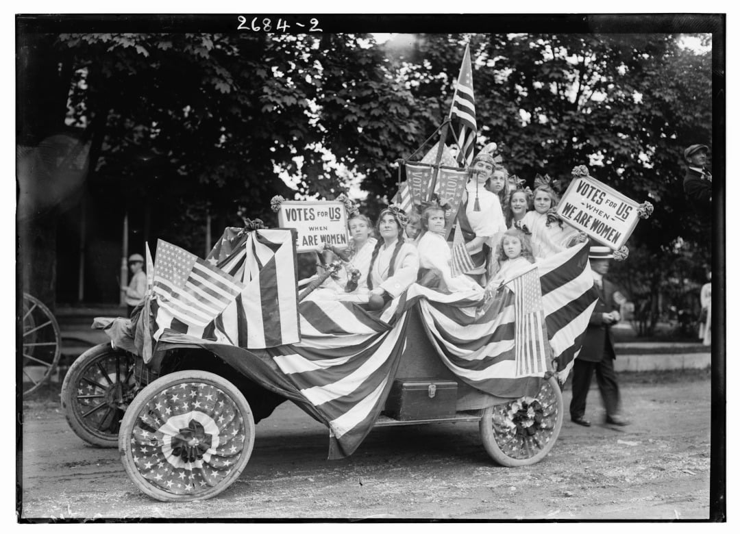 19th Amendment: Suffragists in a Parade