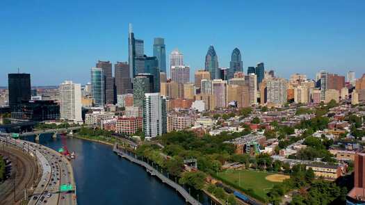 Skyline from Schuylkill River