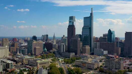 Skyline from Ben Franklin Parkway