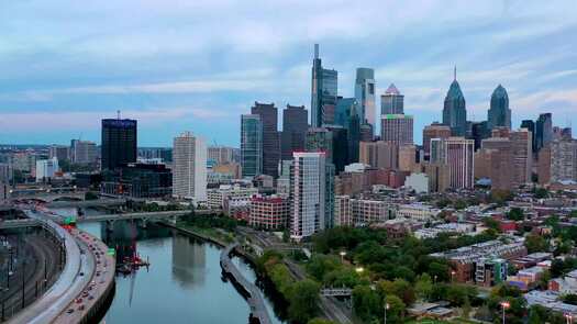 Skyline from Schuylkill River