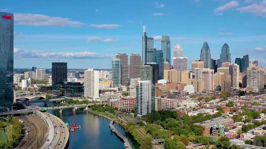 Skyline from Schuylkill River