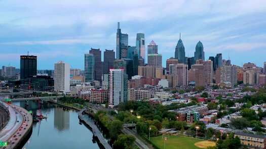 Skyline from Schuylkill River